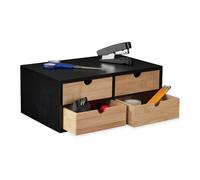 Relaxdays Desk Organiser with 4 Drawers