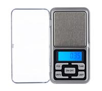 Relaxdays Digital 200g, 0.01 g Steps, Tare & Counting Features, Mini Jewellery Scales, Silver, Stainless steel, HxWxD app. 2.5 x 6.5 x 12 cm