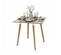 Relaxdays Dining table with bamboo legs