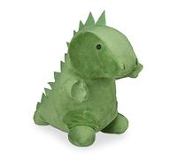 Relaxdays Dinosaur Door Stop, Fabric, Sand-Filled, for Floor, Indoors, Heavy Doorstopper, HxWxD 24 x 16 x 24 cm, Green, Polyester