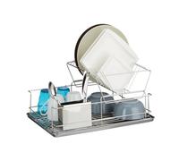 Relaxdays Dish Drainer with Cutlery Holder