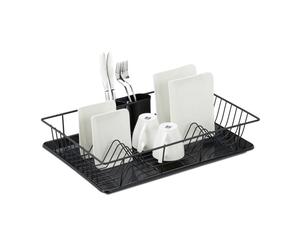 Relaxdays Dish Drainer with Cutlery Holder