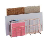 Relaxdays Document Holder 3 Compartments Rose Gold