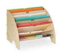 Relaxdays Document Holder 6 Compartments
