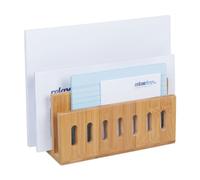 Relaxdays Document Holder Natural Bamboo