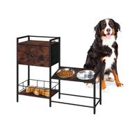 Relaxdays Dog feeding station with storage