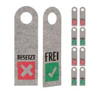 Relaxdays Door sign Occupied Free Set of 10
