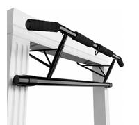 Relaxdays Doorframe Pull-Up Bar, hook-on, black