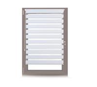 Relaxdays Double Blinds, Klemmfix without Drilling, Side-Pull Shades, Duo Roller Blinds for Windows, Fabric, 90x150 cm, White