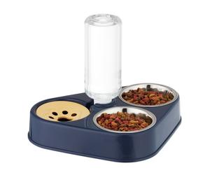 Relaxdays Double Bowl with Water Dispenser