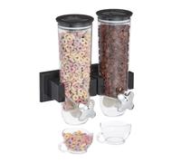 Relaxdays Double cereal dispenser for the wall