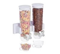 Relaxdays Double cereal dispenser for the wall