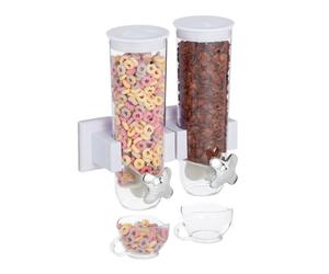 Relaxdays Double cereal dispenser for the wall