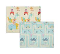 Relaxdays Double-Sided Play Mat with Animals