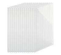 Relaxdays Double Wall Sheets Set of 10 Twin-Wall Sheets 4 mm for Greenhouse HB: 121 x 60.5 cm Polycarbonate Transparent