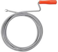 Relaxdays Drain Snake with Claw, Mechanical Pipe Cleaning Spiral, Clog Remover