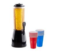 Relaxdays Drinking Tower with 20 Beer Pong Cups