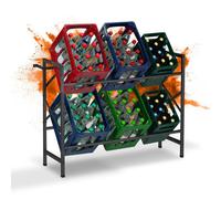 Relaxdays Drinks Crate Rack for 6 Crates