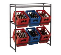 Relaxdays Drinks crate rack & shelf