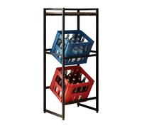 Relaxdays Drinks crate rack & shelf
