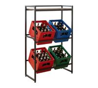 Relaxdays Drinks crate rack & shelf