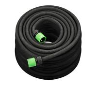 Relaxdays Drip Irrigation Hose, 70% rubber 20% plastic 10% brass, Black, 30m