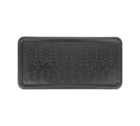 Relaxdays Drip, Rubber, Tray for Wet Shoes and Boots, High Edge, 80x40 cm, Non-Slip, Doormat, Black, 2 x 80 x 40 cm