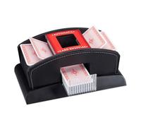 Relaxdays Electric 2-Deck Leather Card Shuffler