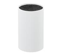 Relaxdays Empty Knife Block with Bristles, Holder for up to 8 Pieces, Versatile, HD 18x11 cm, Black-White