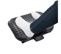 Relaxdays Ergonomic Desk Footrest with 3-Position Height & Tilt, Massage, Black, 17x46x35 cm