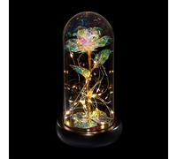 Relaxdays Everlasting Rose in Glass Dome