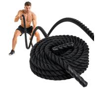 Relaxdays, exercise rope, available in various designs | Battle rope with handles, for strength and endurance, fitness rope
