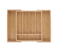 Relaxdays Extendable Bamboo Cutlery Tray