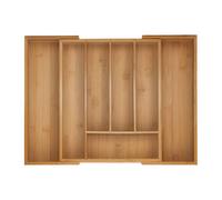 Relaxdays Extendable Bamboo Cutlery Tray