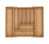 Relaxdays Extendable Bamboo Cutlery Tray