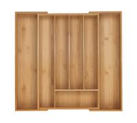Relaxdays Extendable Bamboo Cutlery Tray