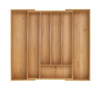 Relaxdays Extendable Bamboo Cutlery Tray