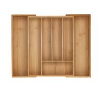 Relaxdays Extendable Bamboo Cutlery Tray