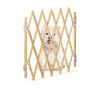 Relaxdays Extendable Bamboo Dog Barrier
