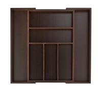 Dark Brown Bamboo Cutlery Tray