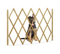 Relaxdays Extendable Dog Gate Bamboo