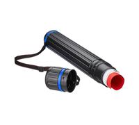 Relaxdays Poster Tube, up to A0, for Drawings, Art & Document Storage, Extendable, 64-100 cm, Adjustable Strap, Black