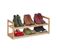 Relaxdays Extendable Shoe Rack with 2 Levels