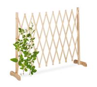 Relaxdays Extendable Wooden Garden Trellis