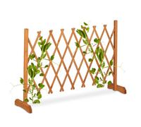 Relaxdays Extendable Wooden Trellis in Orange