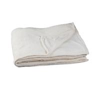 Relaxdays Extra-Large Polyester Blanket, Fleece, Wash at 30°C, HxWxD: 1 x 200 x 220 cm, Champagne, Full