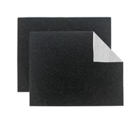 Relaxdays extractor hood filter 2-piece set, 47 x 57 cm, universal filter fleece, odour-neutralising carbon, black/white