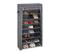 Relaxdays Fabric shoe rack with 9 compartments