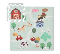 Relaxdays Farm Puzzle Play Mat