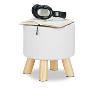 Relaxdays Faux Leather Footstool